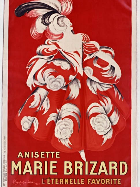 Affiche Anisette Marie Brizard - Bordeaux