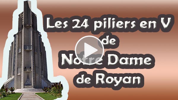 Les 24 piliers de l'église Notre Dame de Royan