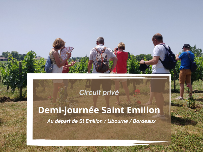 Circuit Privé : Demi-journée Saint Emilion et son vignoble au départ de Bordeaux